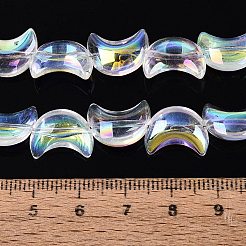 Galvanisieren transparente Glasperlen Stränge&nbsp;EGLA-N057-09A-01