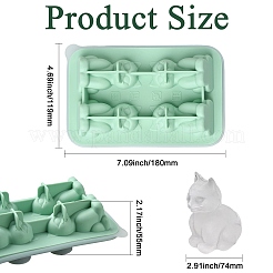 Moules à glaçons en silicone en forme de chat&nbsp;ST-CJ0043-090