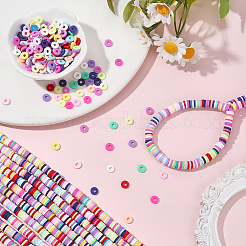 15 нить бусин ручной работы из полимерной глины&nbsp;CLAY-PA0001-07E