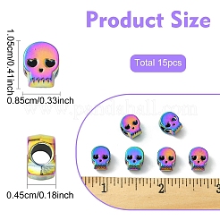 15 шт. стойка для покрытия сплава европейские бусины&nbsp;FIND-YW0008-26