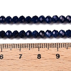 Hilos de cuentas de vidrio imitación jade con pintura para hornear&nbsp;DGLA-A034-J4mm-A39