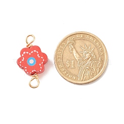 Окрашенные аэрозольной краской деревянные соединительные шармы&nbsp;PALLOY-JF01427-16