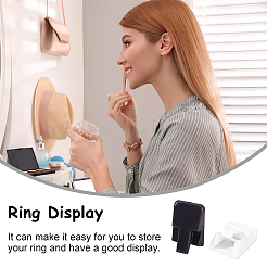 32 шт. 2-цветные прямоугольные пластиковые кольцевые дисплеи&nbsp;RDIS-PH0009-009