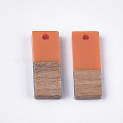 Pendentifs en bois de résine et de noyer&nbsp;RESI-S358-79I