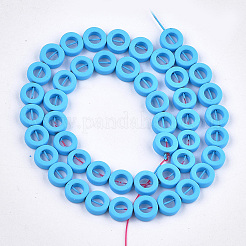 Окрашенного распылением немагнитных синтетических нитей гематита бусы&nbsp;G-T116-20A-03