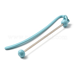 Закладки из железа и сплавов с подвеской из бисера&nbsp;LS-AJEW-G055-02A