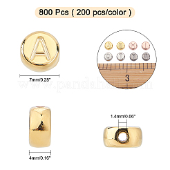 800шт 4 цвета пластиковые бусины ccb&nbsp;CCB-AR0001-01