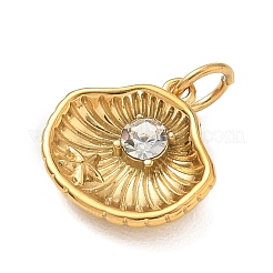 Anhänger aus Edelstahl 304 und Kristallstrass&nbsp;STAS-G391-02G-02