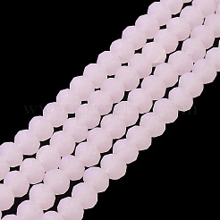 Fili di perle di vetro tinta unita imitazione giada&nbsp;EGLA-A034-J2mm-MD02