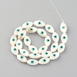 Нити бусин из натуральных пресноводных раковин от сглаза&nbsp;SHEL-F001-36D