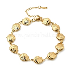 Браслеты-цепочки с изображением морских животных из нержавеющей стали 304&nbsp;BJEW-D359-15A-G