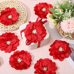 Полиэстер и сплав и акрил и АБС цветочные украшения аксессуары&nbsp;DIY-WH0588-78A