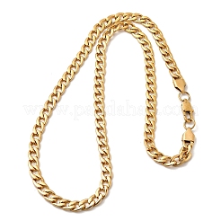 6 mm 304 Edelstahl Cuban Link Kette Halsketten für Frauen Männer&nbsp;NJEW-B134-01A-G