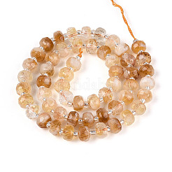 Нити из нагретых натуральных цитриновых бусин&nbsp;G-T144-A01-11