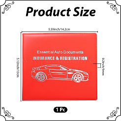 Étui de protection en cuir PU pour permis de conduire de véhicule à moteur&nbsp;AJEW-WH20098-134E