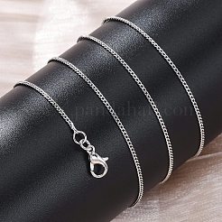 Collares de cadena de eslabones de latón para mujer&nbsp;NJEW-D302-73P
