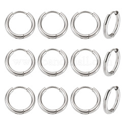 6 пара серег-колец Huggie Hoops из нержавеющей стали 202&nbsp;EJEW-TA0001-57B