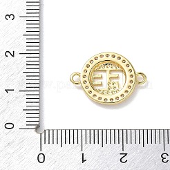 Messing-Mikropavé-Anhänger mit klaren Zirkonia&nbsp;KK-L268-018G