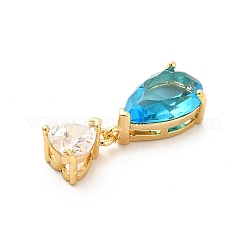 Стеклянные подвески темно-синего цвета&nbsp;KK-I695-013G