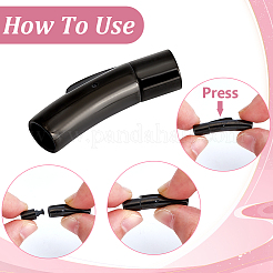 8 шт. 4 стиля байонетных застежек из нержавеющей стали&nbsp;STAS-DR0001-15EB