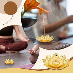 90 шт. держатель для благовоний в форме лотоса из цинкового сплава&nbsp;AJEW-WA0001-31