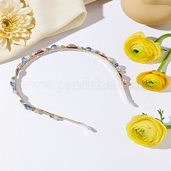 1 шт. резинки для волос из цинкового сплава со стразами&nbsp;OHAR-LP0003-005B