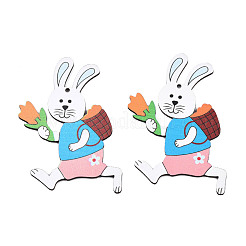 Большие подвески из дерева с односторонним принтом&nbsp;WOOD-N005-91D