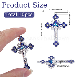 10 шт. большие подвески из эмалевого сплава&nbsp;ENAM-SC0006-99