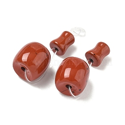 Zucca 3 buche perle di diaspro rosso guru&nbsp;G-F223-05-12mm