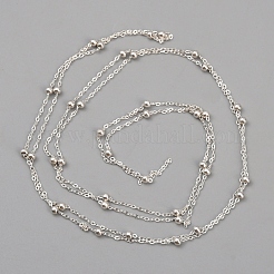 925 chaînes satellites en argent sterling&nbsp;STER-WH0004-070