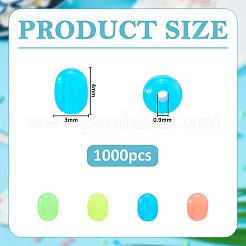1000pcs perles de silicone&nbsp;SIL-FH0001-18A