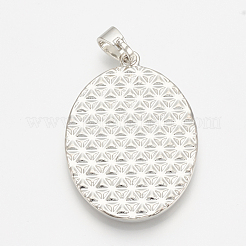 Pendente in lega basi per cabochon&nbsp;X-PALLOY-S108-04P