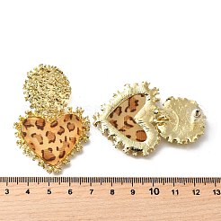 Серьги-гвоздики из акрила и сплава&nbsp;LS-EJEW-V009-01G-01