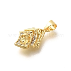 Реечное покрытие латунь с подвесками из кубического циркония&nbsp;KK-Z086-36G