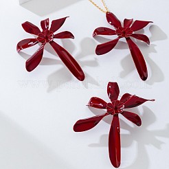 Комплекты из цветочного сплава с подвесками и серьгами-гвоздиками&nbsp;FS-WG606EA-01