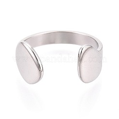 Кольца-манжеты из нержавеющей стали 304 для женщин&nbsp;RJEW-N052-18P