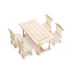 Ensemble de tabourets et chaises de table à manger en bois&nbsp;PW-WG52F66-01