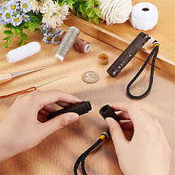 2 шт. 2 стиля деревянные зубочистки контейнер подвесные украшения&nbsp;AJEW-OC0004-76