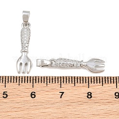 Pendentifs en laiton zircon cubique transparent&nbsp;CU-CBA9AB3-20P