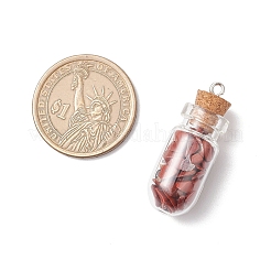 8 шт. 8 стиля подвески в виде стеклянной бутылки с синтетической бирюзой&nbsp;PALLOY-JF04073