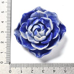 Подвески-коннекторы в виде резных цветов из синтетической ракушки&nbsp;SHEL-D081-01C