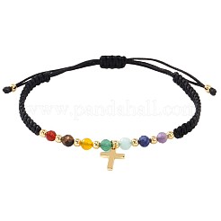 Плетеные браслеты с подвесками в виде латунных крестиков&nbsp;WW9232