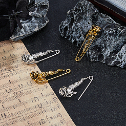 2 пара 2-х цветных булавок из цинкового сплава для килта&nbsp;JEWB-FH0002-44