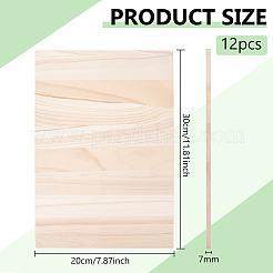 Tavole da rottura in legno rettangolari&nbsp;WOOD-WH0131-02A-1