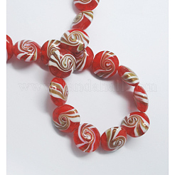 Perline murano con sabbia d'oro fatto a mano&nbsp;LAMP-R536-M