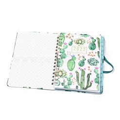 2022 блокнот на спирали с вкладками на 12 месяца&nbsp;AJEW-H132-01A