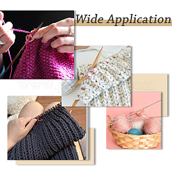 60 шт. 6-цветные маркеры для фиксации петель для вязания крючком из сплава с краской для выпечки&nbsp;FIND-HS0002-10