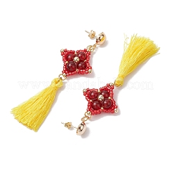 Orecchini a bottone con corniola naturale&nbsp;EJEW-MZ00282-03