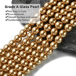 Экологичные стеклянные жемчужные бусины&nbsp;HY-A008-8mm-RB068