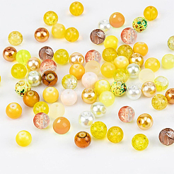 24 цветной искусственный жемчуг и кракле&nbsp;GLAA-PH0002-89A